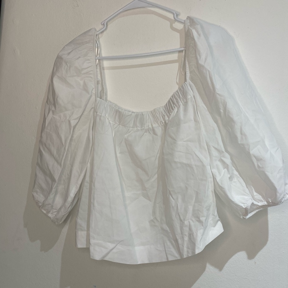 Square neck blouse